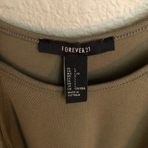 F21 | Sage High Neck Mini Dress - Picture 5 of 6